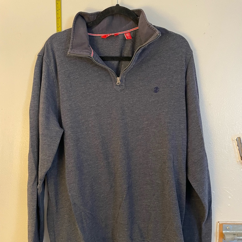 Gray/Blue Izod Quarter-zip